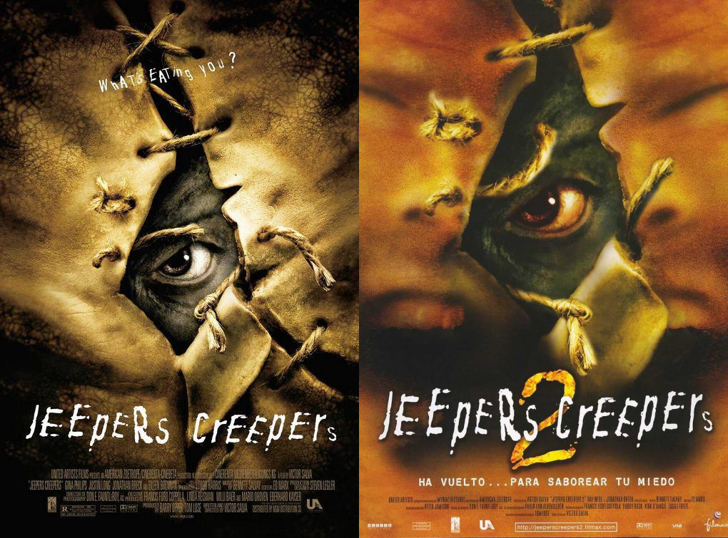 Carteles de las películas Jeepers Creepers 1 y 2